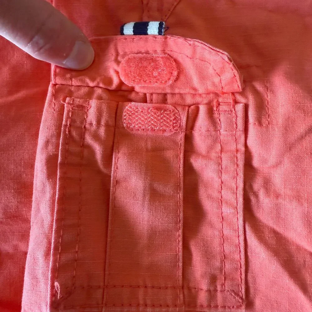 Vintage OshKosh B'gosh Neon Orange Shortalls Overalls in 2T 🧡
